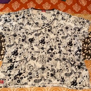 Dickies pattern scrub top